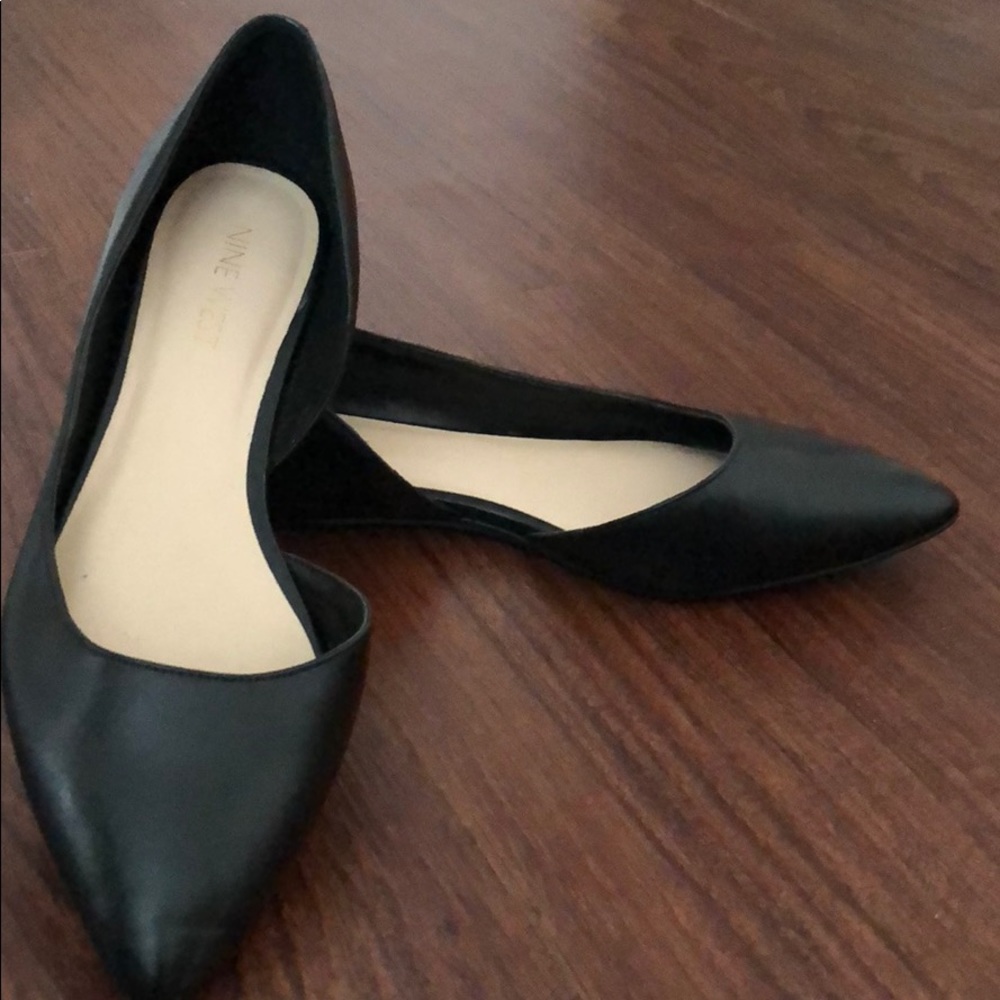 Black Nine West flats